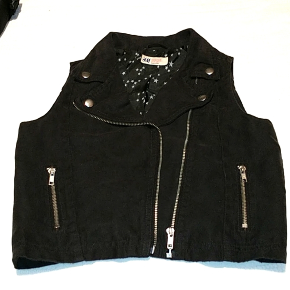 H&M girls moto vest!